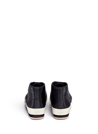 Back View - Click To Enlarge - TORY BURCH - Calf hair platform sneaker boots