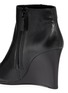 Detail View - Click To Enlarge - TORY BURCH - 'Lowell' metal colourblock logo leather wedge ankle boots