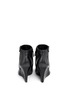 Back View - Click To Enlarge - TORY BURCH - 'Lowell' metal colourblock logo leather wedge ankle boots