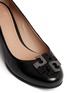 Detail View - Click To Enlarge - TORY BURCH - 'Lowell' metal colourblock logo leather pumps