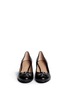Figure View - Click To Enlarge - TORY BURCH - 'Lowell' metal colourblock logo leather pumps