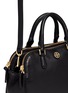 Detail View - Click To Enlarge - TORY BURCH - 'Robinson' small double zip pebbled leather satchel