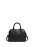 Back View - Click To Enlarge - TORY BURCH - 'Robinson' small double zip pebbled leather satchel