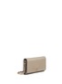 Front View - Click To Enlarge - TORY BURCH - 'Robinson' saffiano leather chain wallet