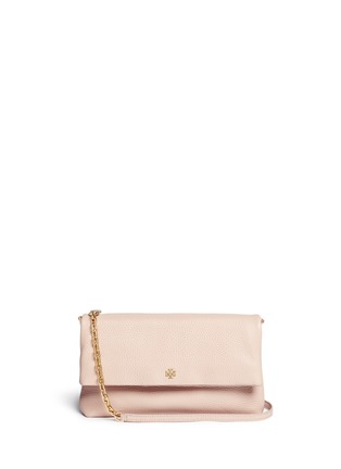Main View - Click To Enlarge - TORY BURCH - Leather flap crossbody chain bag