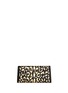 Back View - Click To Enlarge - JIMMY CHOO - 'Margot' metallic leopard leather clutch