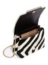 Detail View - Click To Enlarge - JIMMY CHOO - 'Cleo' zebra print pony hair shoulder bag