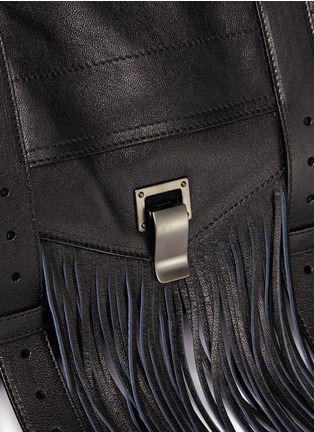 Detail View - Click To Enlarge - PROENZA SCHOULER - 'PS1 Pouch Fringe' medium leather satchel