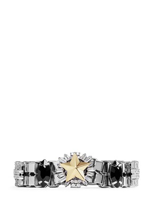 Main View - Click To Enlarge - IOSSELLIANI - Star stud crystal box chain bracelet