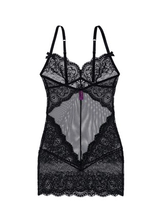 Main View - Click To Enlarge - L'AGENT - 'Vanesa' lace tulle slip