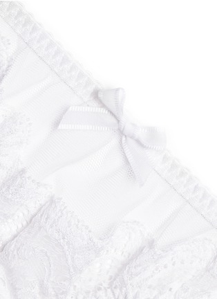 Detail View - Click To Enlarge - L'AGENT - 'Vanesa' lace tulle mini briefs
