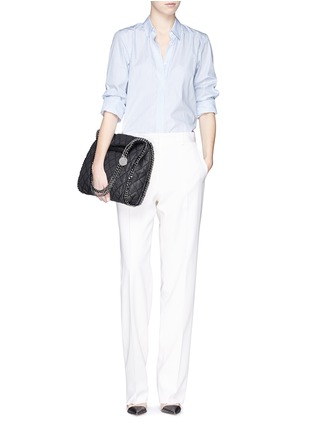 Figure View - Click To Enlarge - STELLA MCCARTNEY - 'Falabella' small quilted denim tote