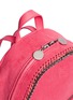 Detail View - Click To Enlarge - STELLA MCCARTNEY - 'Falabella' mini shaggy deer chain backpack