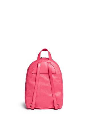 Back View - Click To Enlarge - STELLA MCCARTNEY - 'Falabella' mini shaggy deer chain backpack