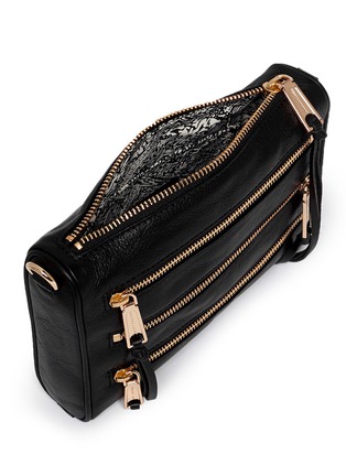 Detail View - Click To Enlarge - REBECCA MINKOFF - 'Mini 5 Zip' leather crossbody bag