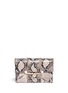 Main View - Click To Enlarge - STUART WEITZMAN - 'Belle' python embossed leather clutch
