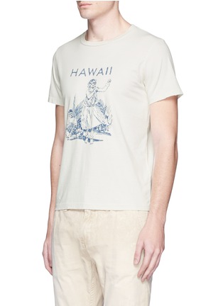 Front View - Click To Enlarge - 73387 - 'Hawaii' dancer embroidered cotton T-shirt