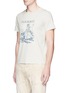 Front View - Click To Enlarge - 73387 - 'Hawaii' dancer embroidered cotton T-shirt
