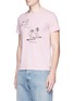 Front View - Click To Enlarge - 73387 - 'Praying Skateboarder' print cotton T-shirt