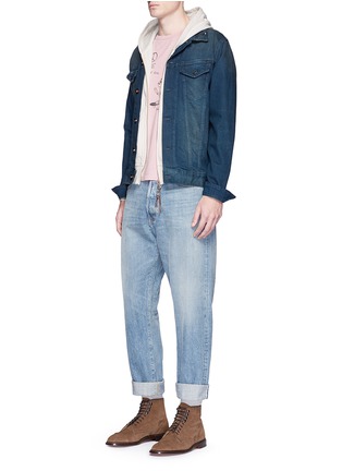 Figure View - Click To Enlarge - 73387 - Panther print zip hoodie