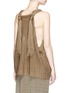 Back View - Click To Enlarge - STELLA MCCARTNEY - Chunky stitch linen knit top