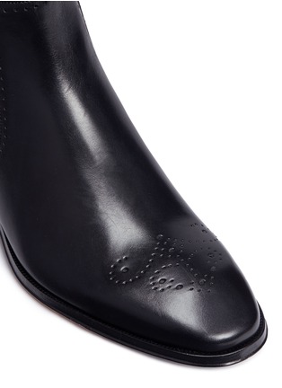 Detail View - Click To Enlarge - ROLANDO STURLINI - 'City' brogue leather Chelsea boots