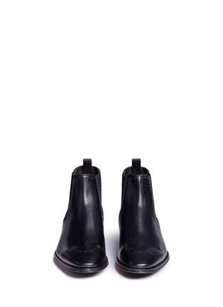 Front View - Click To Enlarge - ROLANDO STURLINI - 'City' brogue leather Chelsea boots