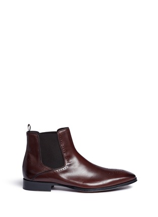 Main View - Click To Enlarge - ROLANDO STURLINI - 'City' brogue leather Chelsea boots