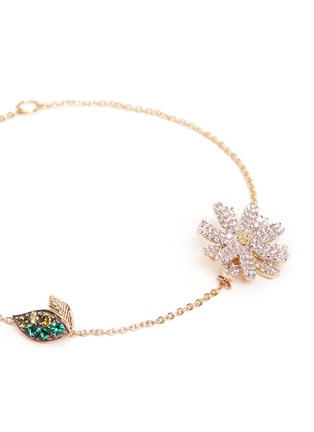 Detail View - Click To Enlarge - ANABELA CHAN - 'Daisy' pavé diamond 14k gold bracelet