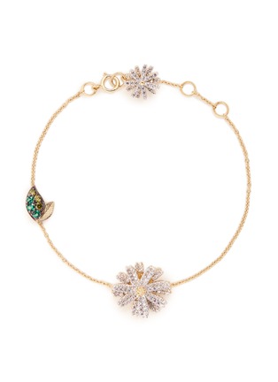 Main View - Click To Enlarge - ANABELA CHAN - 'Daisy' pavé diamond 14k gold bracelet