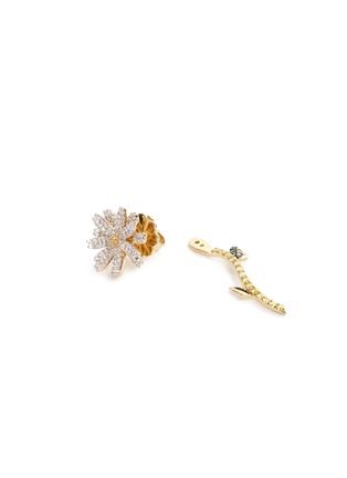 Detail View - Click To Enlarge - ANABELA CHAN - 'Daisy' detachable diamond 18k gold earrings