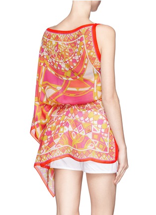 Back View - Click To Enlarge - EMILIO PUCCI - Capri print silk cover-up