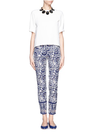 Figure View - Click To Enlarge - TORY BURCH - Alexa cropped skinny jeans