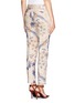 Back View - Click To Enlarge - TORY BURCH - Harp bird and vine print crop pants