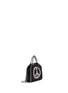 Detail View - Click To Enlarge - STELLA MCCARTNEY - 'Falabella' tiny crystal peace sign crossbody chain tote