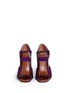 Front View - Click To Enlarge - DRIES VAN NOTEN - Leather fringe suede sandals