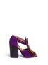 Main View - Click To Enlarge - DRIES VAN NOTEN - Leather fringe suede sandals