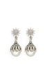 Main View - Click To Enlarge - LULU FROST - 'Electra' pavé glass pearl drop earrings