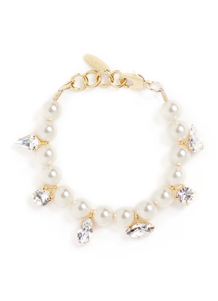 Main View - Click To Enlarge - JOOMI LIM - 'Screw U' Swarovski crystal faux pearl bracelet