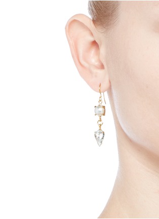 Figure View - Click To Enlarge - JOOMI LIM - 'Screw U' Swarovski pearl earrings