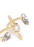 Detail View - Click To Enlarge - JOOMI LIM - 'Screw U' Swarovski crystal pearl two finger ring