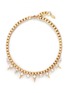 Main View - Click To Enlarge - JOOMI LIM - 'Screw U' Swarovski crystal pearl box chain necklace