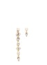 Main View - Click To Enlarge - JOOMI LIM - 'Screw U' asymmetric Swarovski pearl drop earrings
