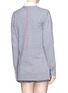 Back View - Click To Enlarge - T BY ALEXANDER WANG - Wool-cashmere neon stripe cardigan
