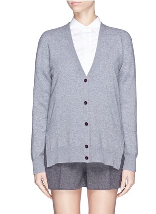 Main View - Click To Enlarge - T BY ALEXANDER WANG - Wool-cashmere neon stripe cardigan