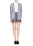 Figure View - Click To Enlarge - T BY ALEXANDER WANG - Wool-cashmere neon stripe cardigan