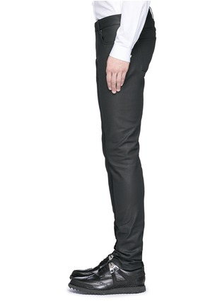 Detail View - Click To Enlarge - BALENCIAGA - Slim fit coated denim jeans