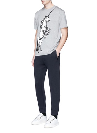Figure View - Click To Enlarge - BALENCIAGA - Unicorn print cotton T-shirt