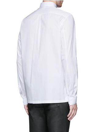 Back View - Click To Enlarge - BALENCIAGA - Stud collar cotton shirt