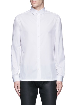 Main View - Click To Enlarge - BALENCIAGA - Stud collar cotton shirt